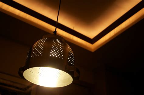 Hanging Colander Lamp Shade 6 Steps Instructables