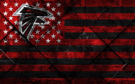 Atlanta Falcons American Football Club Grunge Art Grunge Texture