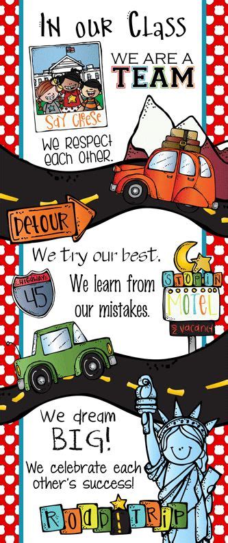 Road Trip Theme Classroom Decor Character Education Banner Large