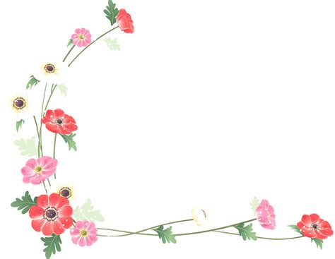 Download And Flower Border Watercolor Frames Borders Painting Hq Png