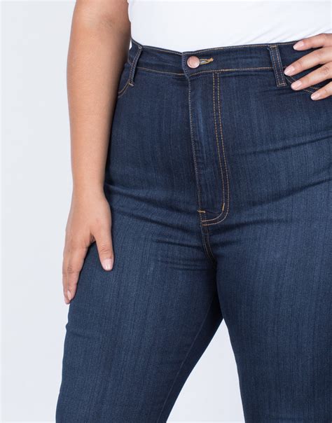 Plus Size High Waisted Skinny Jeans 2020ave