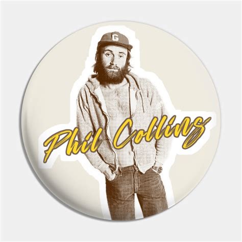 Phil Collins Genesis Retro Fanart Design Phil Collins Pin