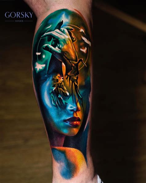 25 Realism Color Tattoo Designs For Men And Women ~ Ink Lovers
