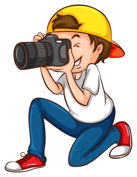Sketch Of A Photographer Stock Vector Illustration Of Drawing 44592240