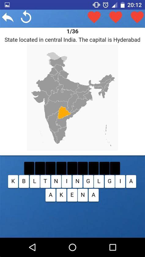 States Of India Maps Capitals Tests Quiz For Android Apk Download