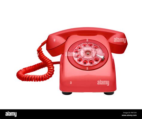 Red Vintage Telephone Stock Photo Alamy