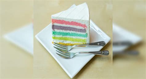 Rainbow Vanilla Cake Recipe How To Make Rainbow Vanilla Cake Recipe