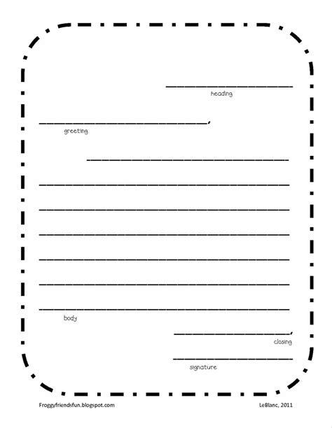 Free Friendly Letter Template