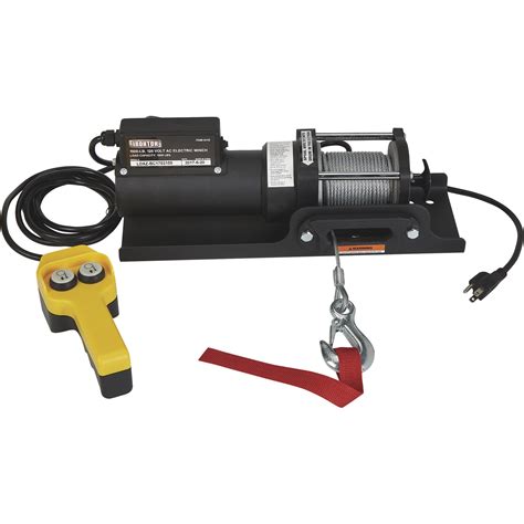 Ironton 120 Volt Ac Powered Electric Utility Winch — 1500 Lb Capacity