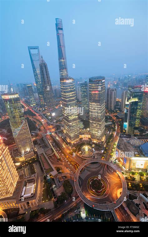 View Of Lujiazui District In Shanghai Stock Photo 90436428 Alamy