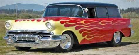 1957 Pontiac Super Chief Hot Rod Flames