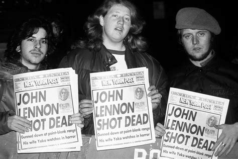 John lennon, seen here in a 1971 file photo, was just 40 years old when he was shot dead in new york in december of 1980. 35 years ago, grief at the scene of John Lennon's murder