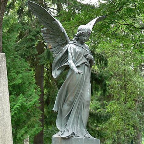 Bronze Outdoor Angel Statue Lifesize Art