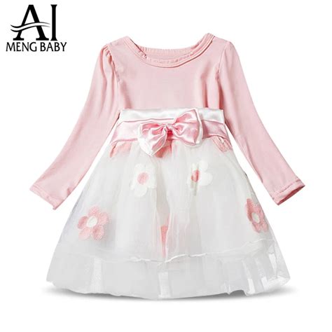 New Brand 2018 Autumn Winter Baby Girl Dress Kids Clothes Infant Party