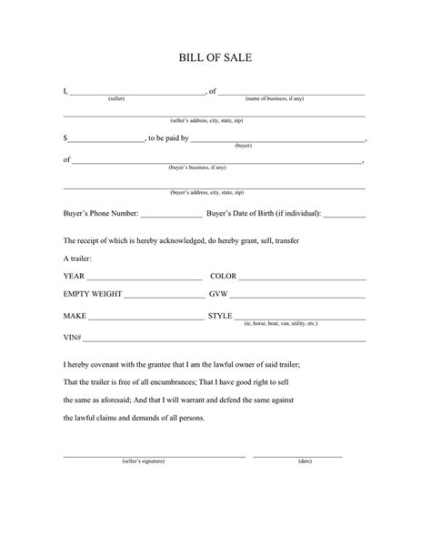 General Bill Of Sale Form Pdf Microsoft Templates Word Free Word Template