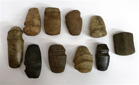 Sold Price Native American Large Stone Tools Lot Of 10 February 6