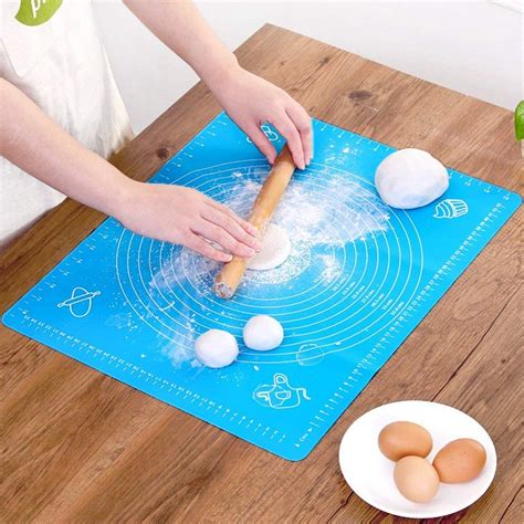 Non Slip Silicone Pastry Mat With Measurements 50 40 Cm For Silicon