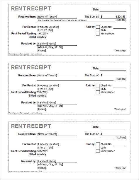 20 Best Free Microsoft Word Receipt Templates To Download