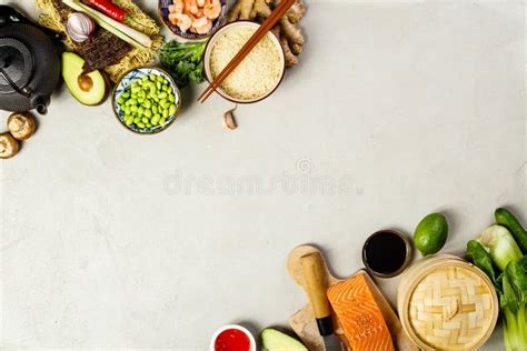 Asian Food Background Stock Image Image Of Ingredient 122024957