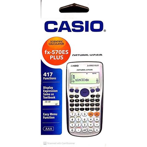 Casio Scientific Fx 570 Calculator Es Plus Ms And Ex Shopee Malaysia