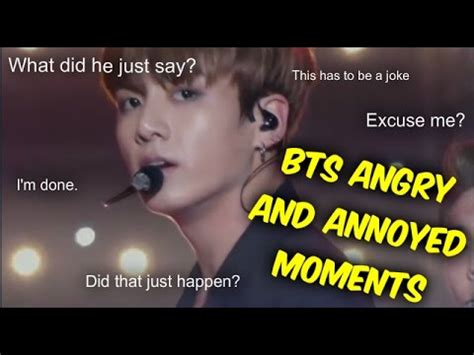 V ranked himself as second to last on the scale of scariness. BTS Angry and Annoyed Moments - YouTube