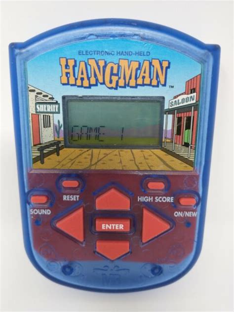 Vintage Milton Bradley Hangman Electronic Handheld Game 1995