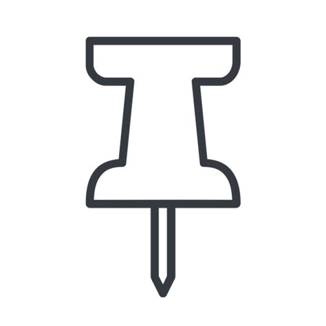Thumbtack Thin Icon By Friconix Fi Xtluxl Thumbtack Thin Thinlineup