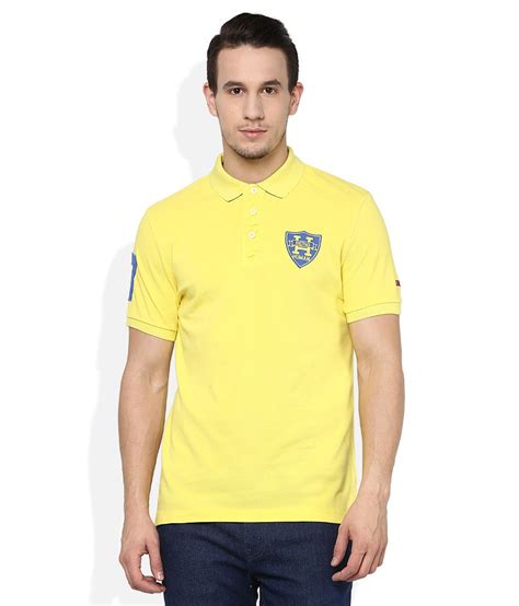 Different styles and colors available. Being Human Yellow Polo Neck T Shirt - Buy Being Human ...