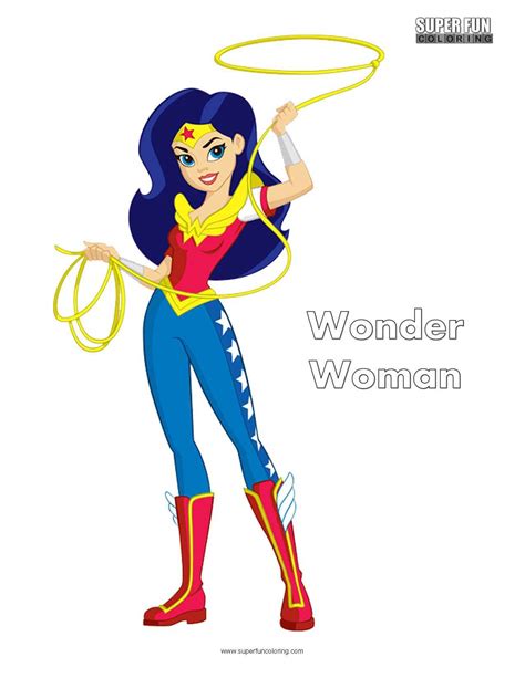 Superman/wonder woman is an american comic book series published by dc comics.the series was published from october 2013 to may 2016. Wonder Woman Superhero Coloring Page - Super Fun Coloring