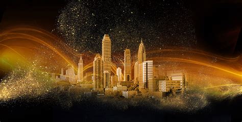 Black Gold City Background Download Free Banner Background Image On