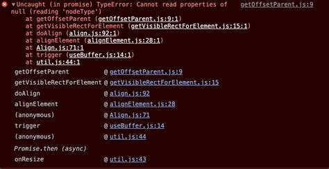 Uncaught In Promise Typeerror Cannot Read Properties Of Null