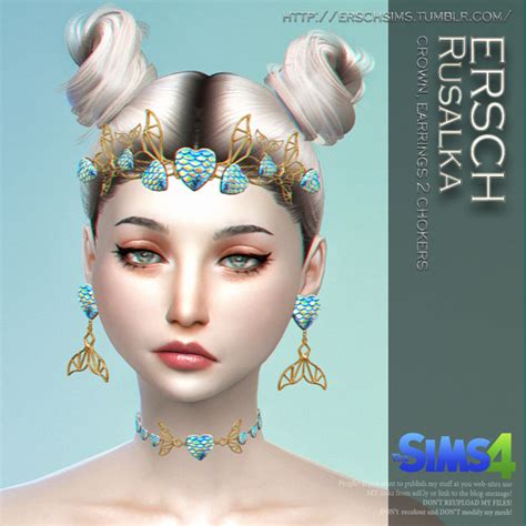 Sea Jewelry Sets Ts4 Mermaid And Ocean Sets P1 Sims4 Clove Share