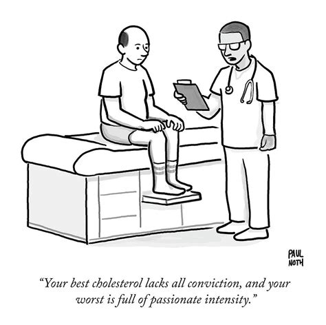 A Doctor Addresses A Patient In The Examination By Paul Noth