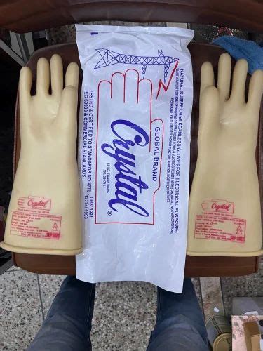 Plain Latex Crystal Electrical Hand Gloves Model Name Number KV At Rs Pair In Delhi