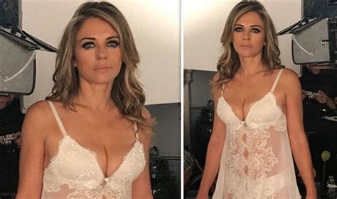 Elizabeth Hurley Instagram The Royals Star 52 Exposes Assets In Jaw