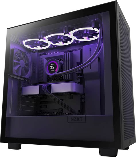 Nzxt H Flow Atx Mid Tower Case With Dual Chamber Black Cm H Fb Hot Sex Picture