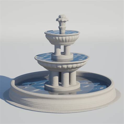 Fountain 3d Models Download 3d Fountain Available Formats C4d Max