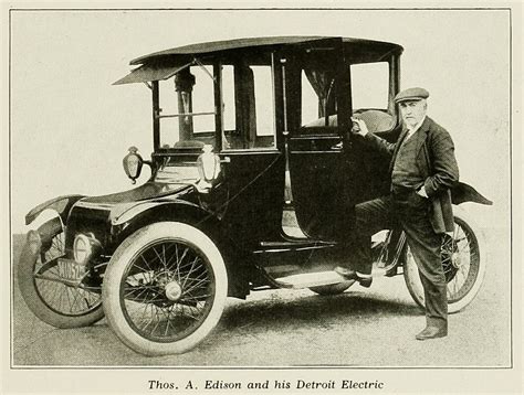 Thomas A Edison Seeing Ahead For The Electric Vehicle 1917