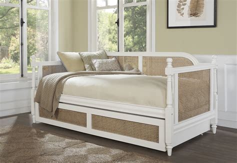 Hillsdale Furniture Melanie Wood And Cane Twin Daybed With Trundle