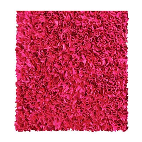 Filament Design Shaggy Raggy Raspberry 4 Ft X 4 Ft Square Indoor Area