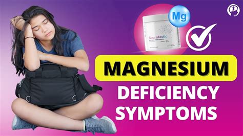 Magnesium Deficiency Symptoms Youtube
