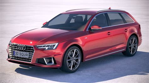 Audi A4 S Line Avant 2019 3d Model Cgtrader