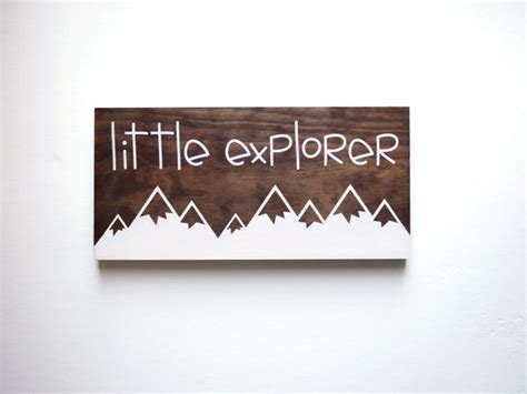 Explore Sign Little Explorer Sign Nature Nursery Adventure