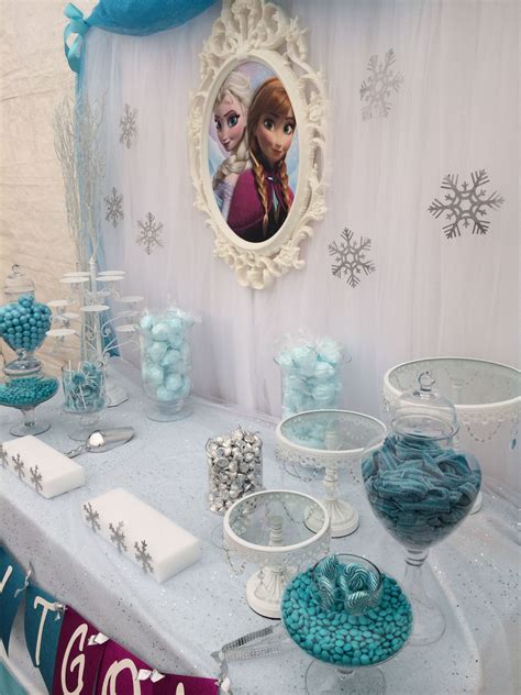 Frozen Candy Buffet By Bizzie Bee Creations Frozen Birthday Party Olaf