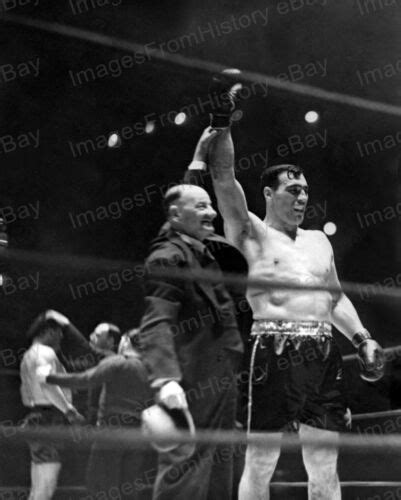 8x10 Print Primo Carnera Italian Boxer Win Against Izzy Gastanaga 1936