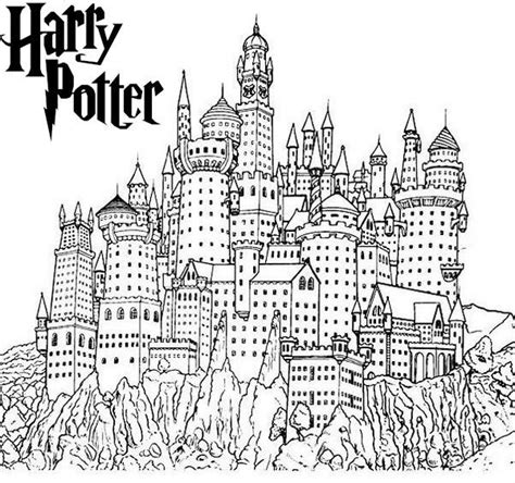 Hogwarts Castle Coloring Page Free Printable Coloring Pages Harry
