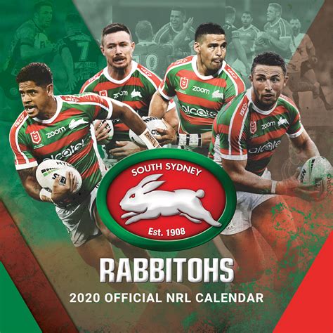 Nrl South Sydney Rabbitohs Paper Pocket T Ideas Come Here For 2020 Calendars 2021