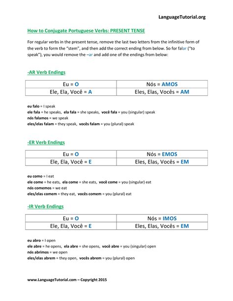 Free Portuguese Worksheets Online And Printable