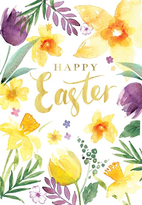 How easy and simple is that? Spring Beauties - Easter Card (Free in 2020 | Easter drawings, Easter wallpaper, Happy easter ...