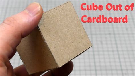 How To Make Cube Out Of Cardboard Youtube